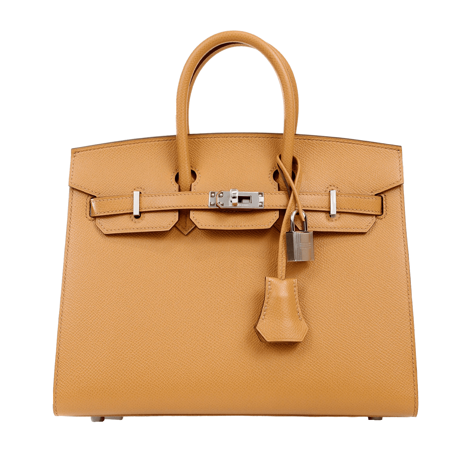 Hermès 25cm Biscuit Epsom Sellier Birkin with Palladium Hardware