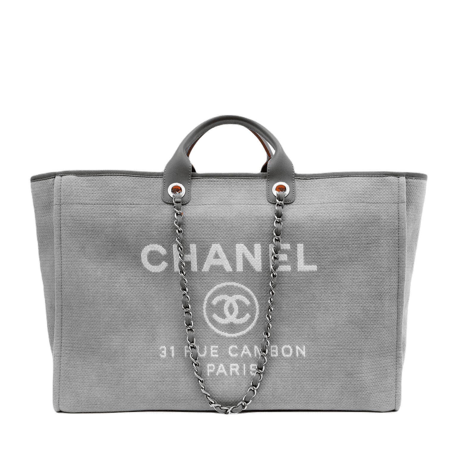 CHANEL GREY XXL DEAUVILLE TOTE
