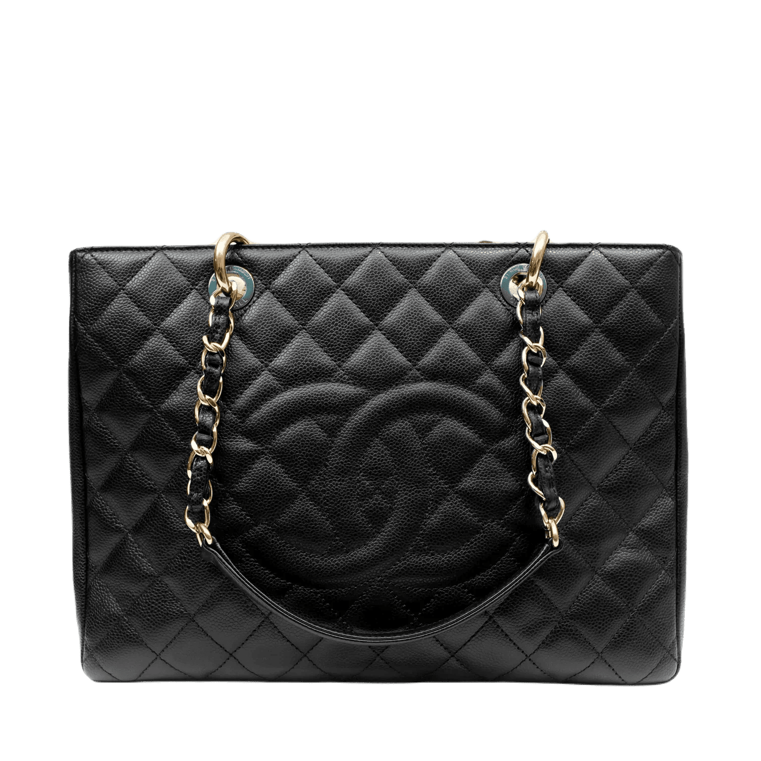 CHANEL BLACK CAVIAR GRAND SHOPPING TOTE GST
